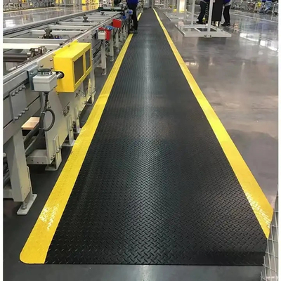 Industriell gelb schwarz antistatische Stehfußboden-ESD-Anti-Ermüdungsmatte für Fabrikarbeiter