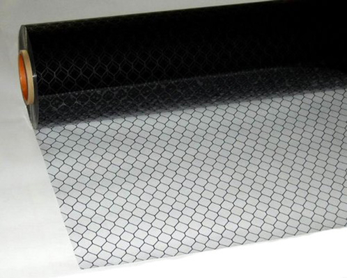 Reinraum ESD PVC Vorhang Transparent / Schwarzgitter Antistatischer Vorhang