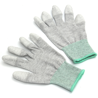 Kohlenstoff-Faser-elektrostatische Entladung ESD des Ohm-10e6 punktierte sichere Handschuhe