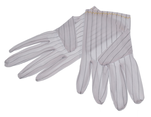 Hohe Ohm-Polyester Cleanroom ESD-Handhandschuhe der Geschicklichkeits-10e10