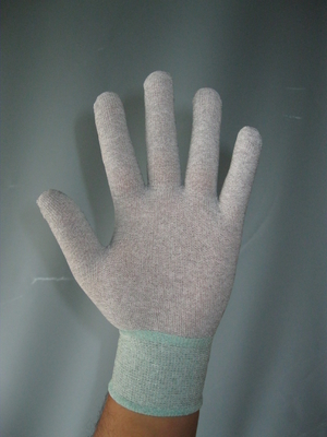 beschichtete Nylonpalmen-Finger des Ohm-10e9 statische ESD-Handantihandschuhe