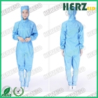 5mm Stirp Type Anti Static Coverall , ESD Safe Clothing Polyester Material