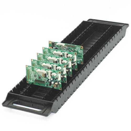 Anti Static 16mm Pitch 25pcs ESD PCB Racks Trays for  Electronic Industry