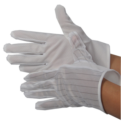 Inspektions-Baumwolle-ESD-Handhandschuhe antistatisch für elektronische Fertigungsstraße