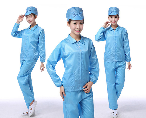 ESD-Reinigungsraum Schmuck-Jumpsuit-Uniform Arbeitsbekleidung Labcoat Schutzanzug Antistatische Labormantel ESD-Anzug Arbeitsbekleidung