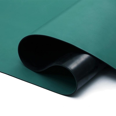 10e6 - 10e9 Ohm ESD Gummi Mat Roll 1m / 1,2m Breite Antistatische Tischmatte
