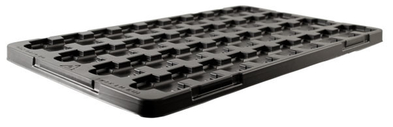 ESD Schwarz-Plastik-Blister-Tray-Verpackung für PCB