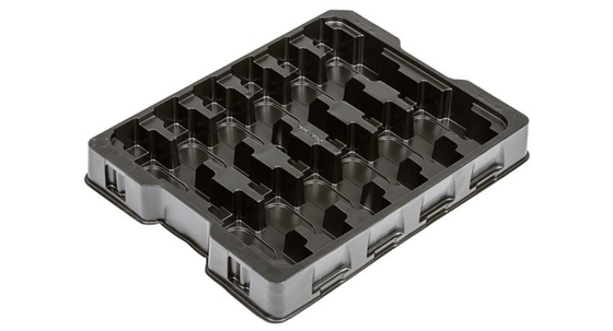 ESD Schwarz-Plastik-Blister-Tray-Verpackung für PCB