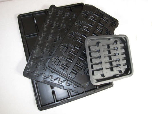 ESD Schwarz-Plastik-Blister-Tray-Verpackung für PCB