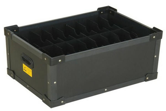 ESD PP Wellblech, antistatische Kunststoff-Hohlblech-Box, wiederverwendbare PP-Box
