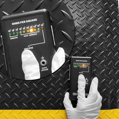 Gelb und schwarz ESD-Kautschuk fMit PVC / EPDM-Schaum / Kautschukmaterial