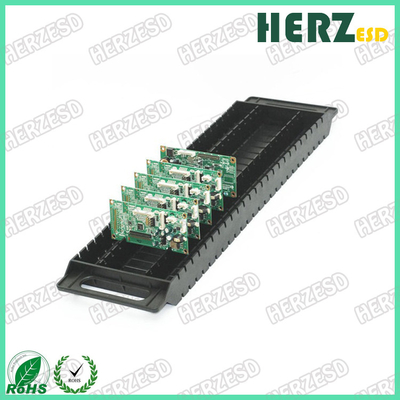 ESD-PCB-Racks Kunststoff-PCB-Tray Anti-statischer schwarzer PCB-Halter