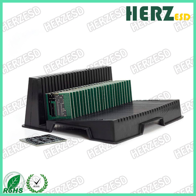 ESD-PCB-Racks Kunststoff-PCB-Tray Anti-statischer schwarzer PCB-Halter