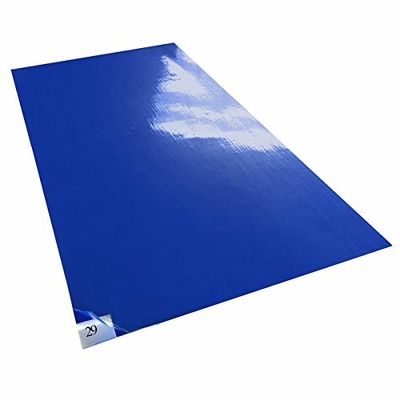 Klebrige Matte Klebrige Pads Klebstoff 30 Blätter / Packungen Blaue Reinraum Fußbodenmatten Schmutz entfernen Für Labor-Krankenhaus Schuhe