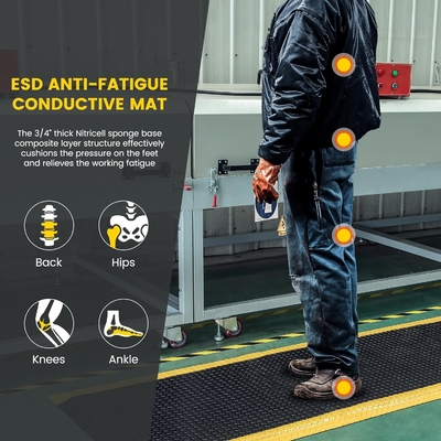 ESD Industrie-PVC-Gummiboden-Anti-Ermüdungsmatte