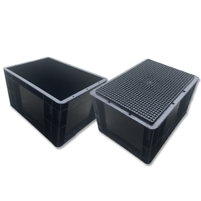 ESD-Gutschachtel Esd-Plastikwerkzeugbox Schwarz, antistatisch, PP-PVC-Box für PCB