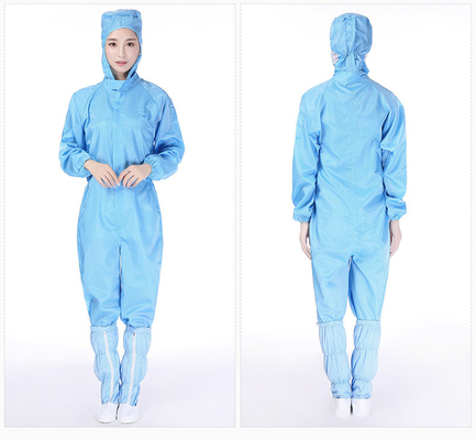 Antistatischer Reinraum Anzug ESD-Polyester-Jumpsuit Arbeitskleidung Labormantel