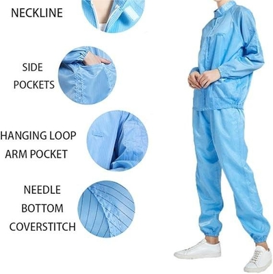 Antistatische Abdeckung ESD-Smokes Bekleidung Staubdicht Wiederverwendbare ESD-Kleidung Jumpsuit Arbeitskleidung Jacke