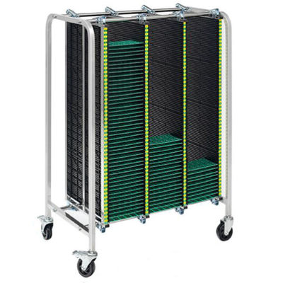 ESD Magazinregal mit antistatischen Eigenschaften und chemikalienbeständigen Platten zum Schutz von Leiterplatten