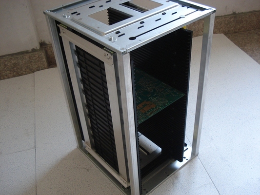 355*320*563mm ESD PCB Magazine Rack Antistatische SMT PCB-Speicherkarre für die PCB-Produktionslinie