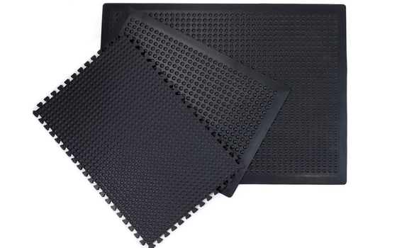 Schwarze 13mm Dicke Antistatische Anti-Ermüdung Fußbodenmatte Für Werkstatt Anti-Rutsch Anti-Ermüdung Matte