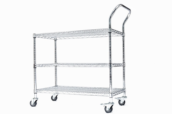 Spezialisierte Edelstahl-ESD-Drahtreppe-Trolley Karrennetz-Speicher-Antistatische Drahttrolle