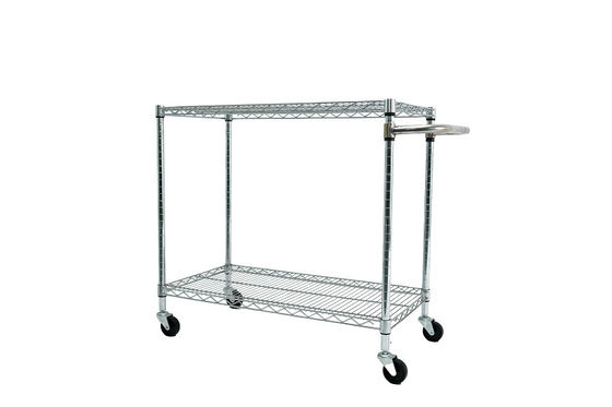 Customized Size ESD Wire Mesh Shelving Cart Anti Static Storage Trolley