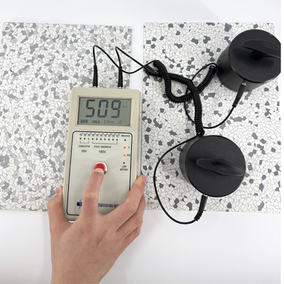 Conductive PVC ESD Flooring Tile 10^4-10^6 Ohm Customizable