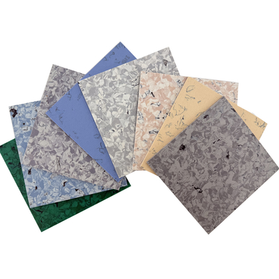 Conductive PVC ESD Flooring Tile 10^4-10^6 Ohm Customizable