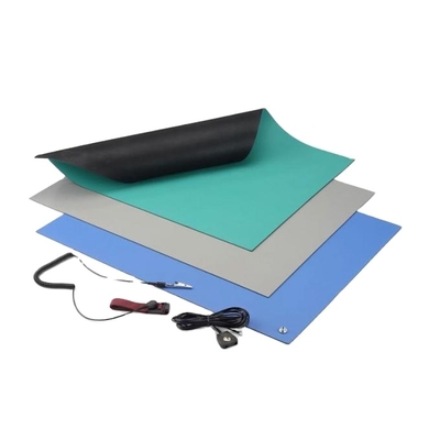 Custom ESD Rubber Table Mat 1.8mm-3mm Anti-static Green Grey Blue