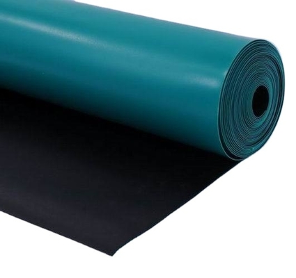 Custom ESD Rubber Table Mat 1.8mm-3mm Anti-static Green Grey Blue