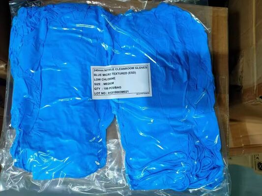 ESD-Nitrilhandschuhe antistatisch Einweghandschuhe antistatisch Untersuchungshandschuhe für Großhandel China Lieferant