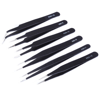 Edelstahl ESD-sichere Pinzette 110mm für Elektronik und Handy-Reparatur