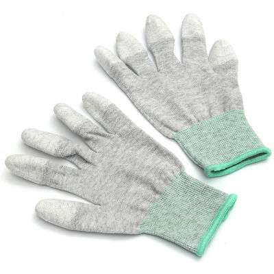 ESD Top Fit Handschuhe Fabrik ESD Labor Antistatische Kohlenstofffaser PU Palm Fit Handschuhe ESD Handschuhe