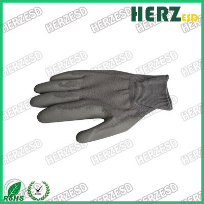 Top-Qualität Palm überzogen Anti-statische Nylon-Kohlenstofffaser Top Finger ESD Handschuhe für elektronische Antistatische Handschuhe