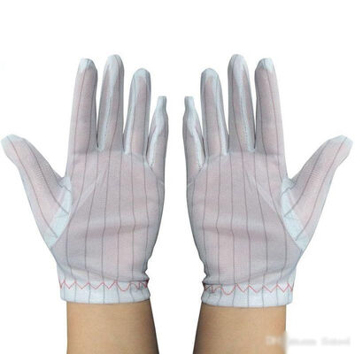 Anti-statische Polyester-ESD-Handschuhe für die elektronische Sicherheitsprüfung