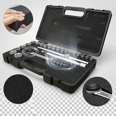 Anpassung von antistatischem ESD-Schaum-Einsatz-Pad mit hoher Dichte EVA IXPE-Klebstoff-Rückdeckung für die Verpackung von Elektronikgefäßen