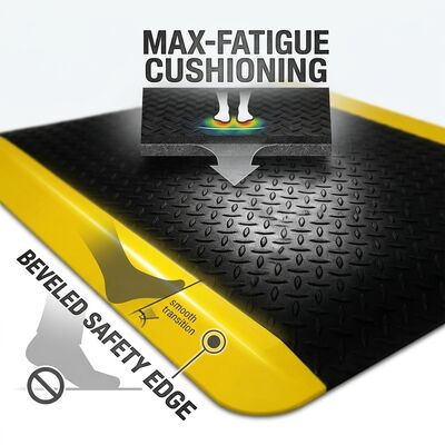 ESD Anti-Ermüdungs Gummi Mat Bubble Top Schwarz statische Dissipative Bodenmatte für Elektronikmontage-Arbeitsplätze