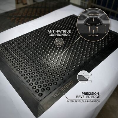 ESD Anti-Ermüdungs Gummi Mat Bubble Top Schwarz statische Dissipative Bodenmatte für Elektronikmontage-Arbeitsplätze