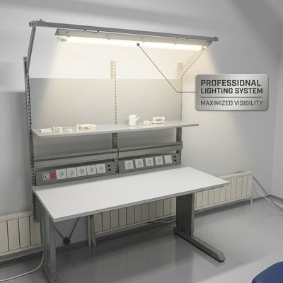 Hochleistungs-ESD-Werkbank für Labore, verstellbarer antistatischer Arbeitstisch für Elektronik-Nachbearbeitungs-Reparaturstation