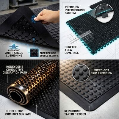 Solvent-Free Wear-Resistant SPU PU ESD Cleanroom Flooring Mat for Gowning Rooms