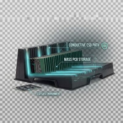 Schwerlastverstellbares ESD-PCB-Speicher für antistatische Leiterplatten