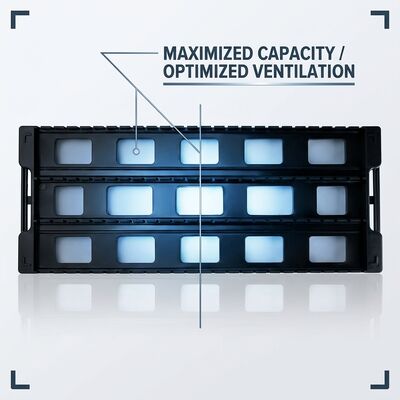 Space-Saving ESD Circulation PCB Storage Rack for SMT Workshop Board Trolley