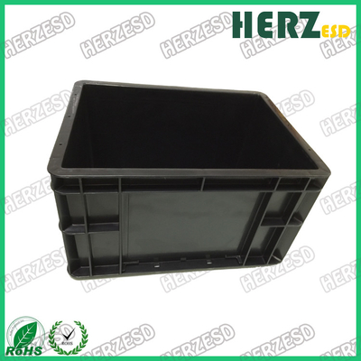 Esd Behälter-Box Esd Kunststoff-Werkzeug-Box Schwarz-Antistatische PP-PVC-Box