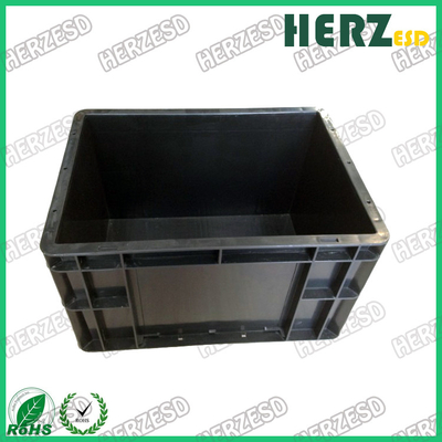 Esd Behälter-Box Esd Kunststoff-Werkzeug-Box Schwarz-Antistatische PP-PVC-Box