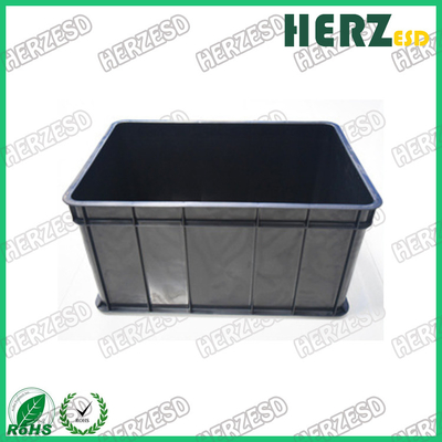 Esd Behälter-Box Esd Kunststoff-Werkzeug-Box Schwarz-Antistatische PP-PVC-Box