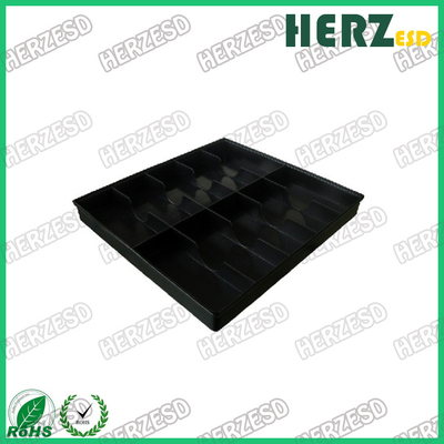 Schwarze PCB-Speicherbehälter PP-Plastik-antistatische ESD-Träge Leitfähige Esd-Träge