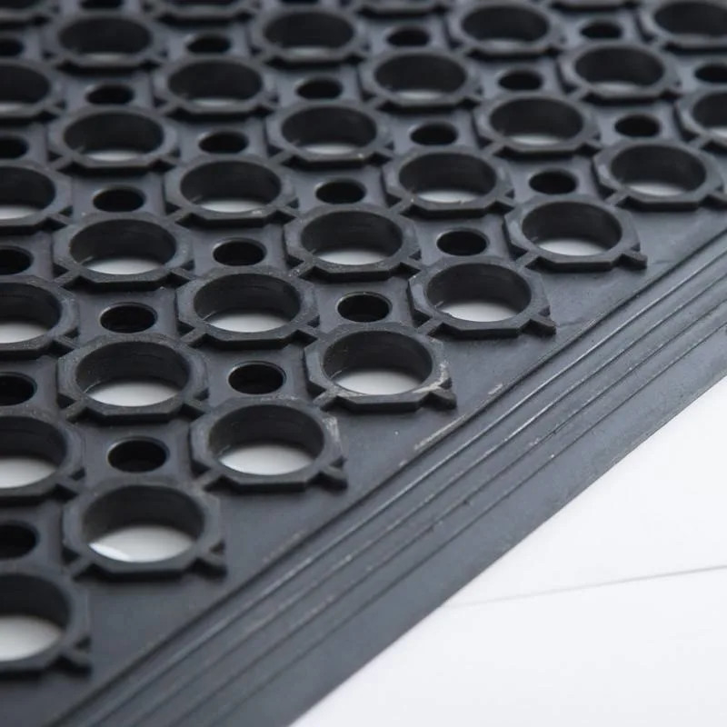 ESD Schwarze Müdigkeitsschutzmatte Industrielle Müdigkeitsschutzmatte Gewerbliche Fabrik Küche Bodenmatte