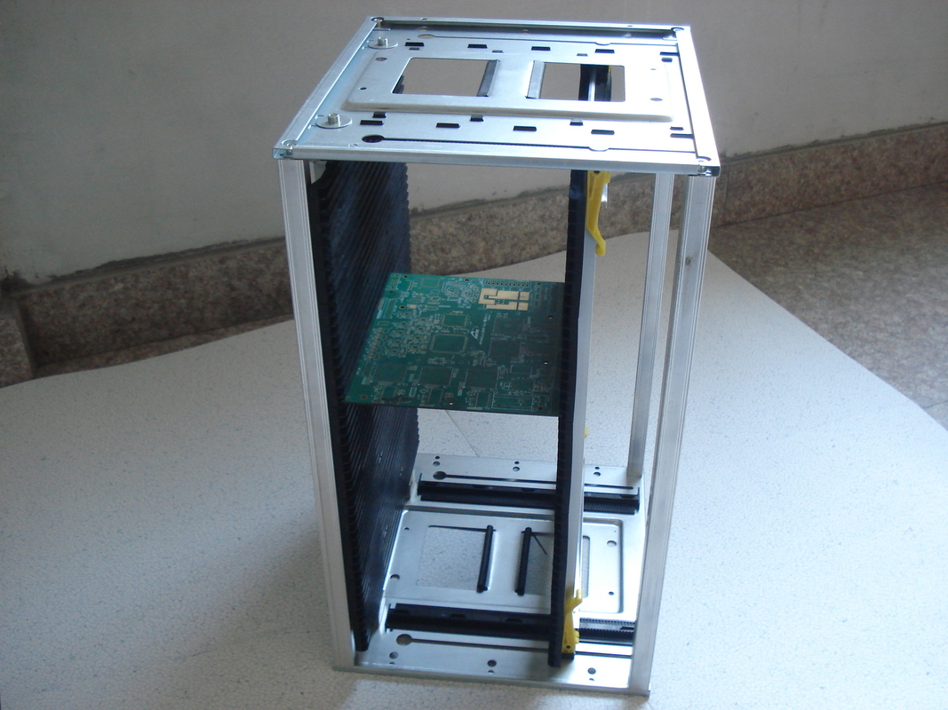 355*320*563mm ESD PCB Magazine Rack Antistatische SMT PCB-Speicherkarre für die PCB-Produktionslinie