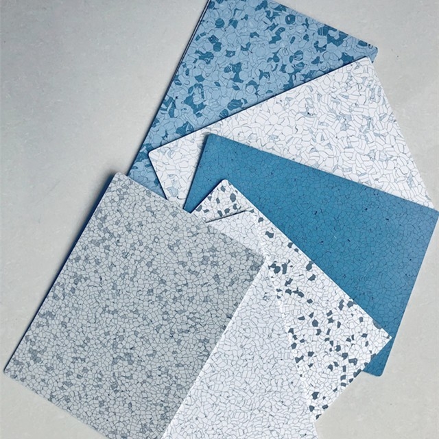 Leitfähige Vinylfliesen Antistatische PVC-Bodenbeläge ESD-Bodenbeläge ESD-Vinyl-Bodenbeläge